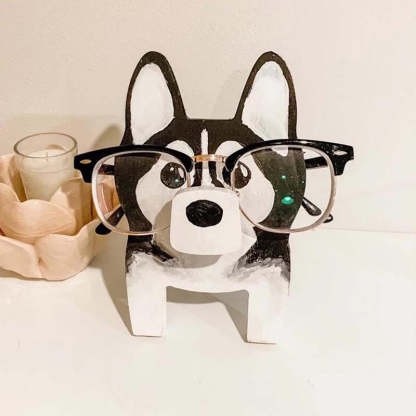 Handmade Glasses Stand F250 Lovely Husky-Jolura