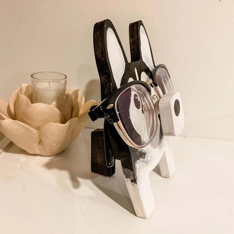 Handmade Glasses Stand F250 Lovely Husky-Jolura