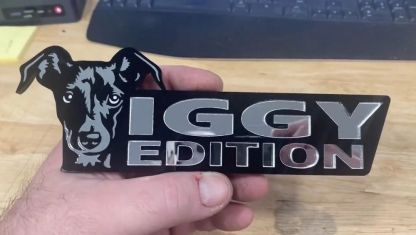 IGGY Greyhound Car Badge Laser Cutting Car Emblem CE042-Jolura