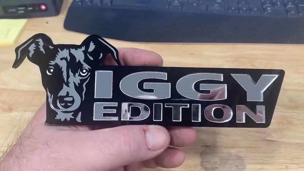 IGGY Greyhound Car Badge Laser Cutting Car Emblem CE042-Jolura