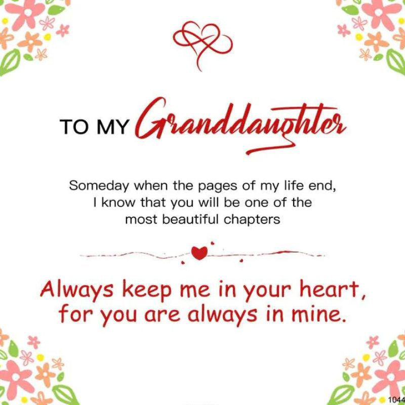 To My Granddaughter - Always Keep Me in Your Heart - Infinity Bracelet-Jolura