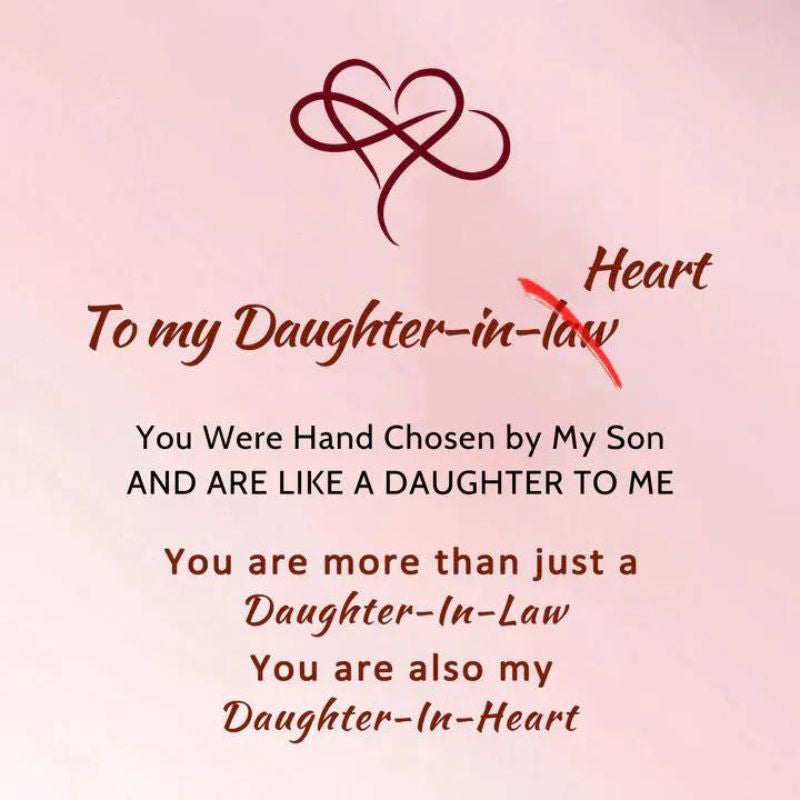 To My Daughter-in-law - You Are Also My Daughter In Heart - Infinity Bracelet-Jolura