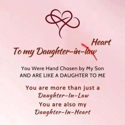 To My Daughter-in-law - You Are Also My Daughter In Heart - Infinity Bracelet-Jolura