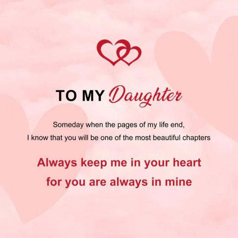 To My Daughter - Always Keep Me in Your Heart - Infinity Bracelet-Jolura