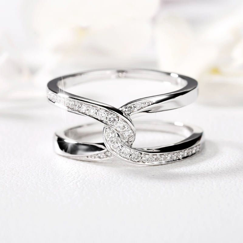 🔗Special Bond Rectangle Interlocking Ring - 💕Mother & Daughter 👩👧 Forever Linked Together-Jolura