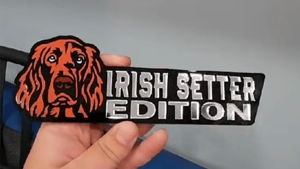 Irish Setter Car Badge Laser Cutting Car Emblem CE101-Jolura