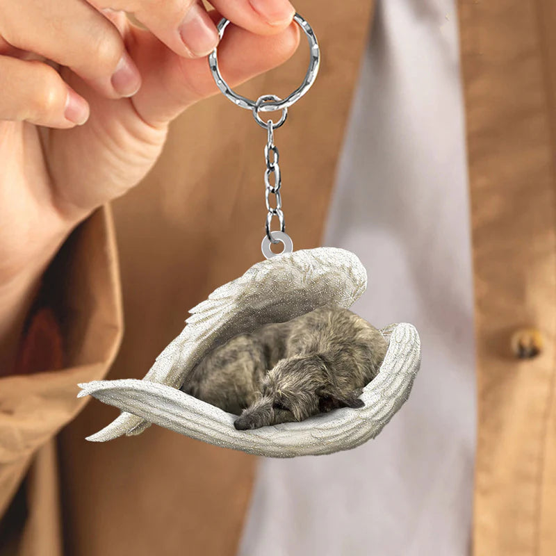 Sleeping Angel Acrylic Keychain Irish Wolfhound SA100-Jolura