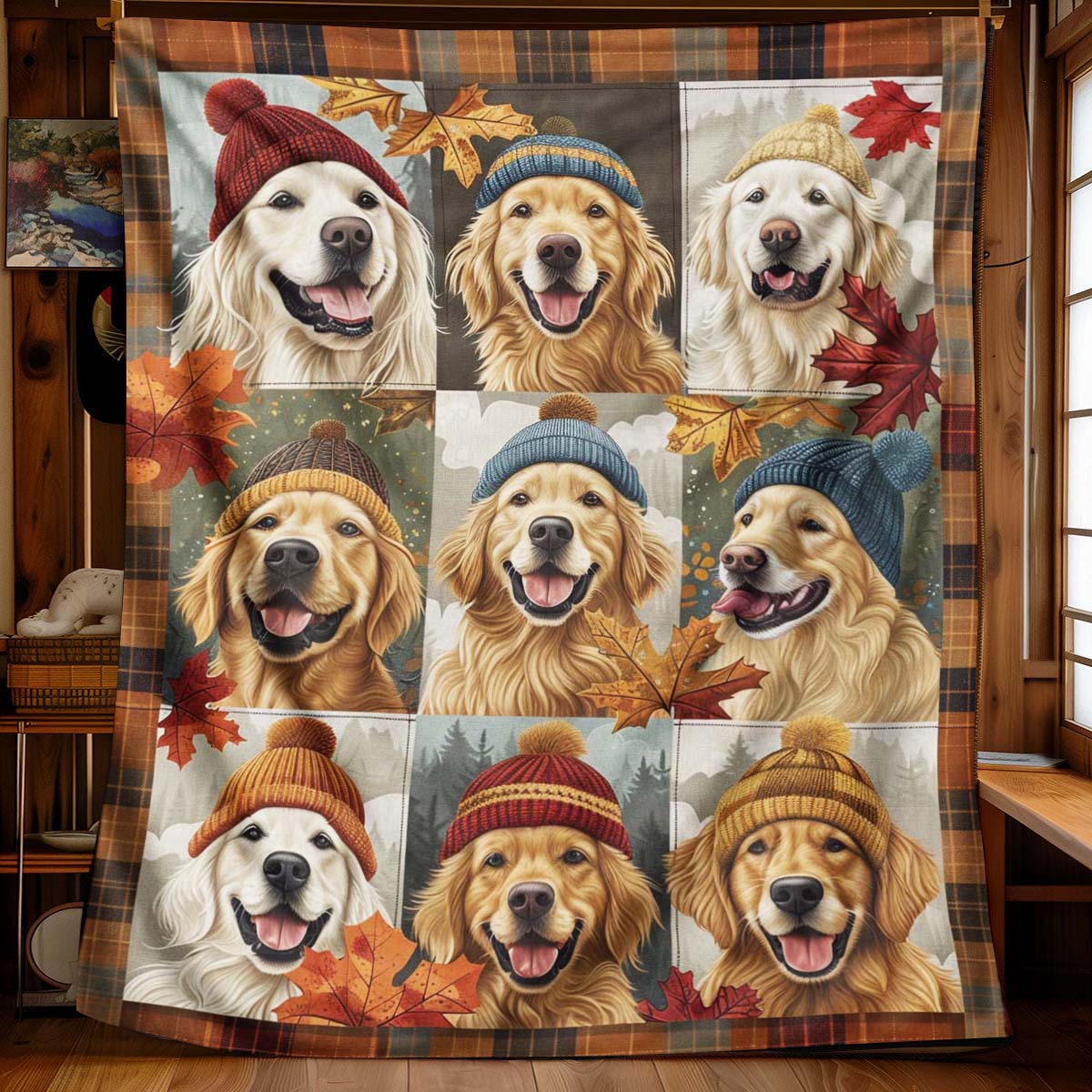 Autumn Golden Blanket - J073 - Premium Blanket