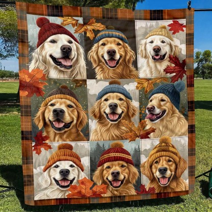 Autumn Golden Blanket - J073 - Premium Blanket