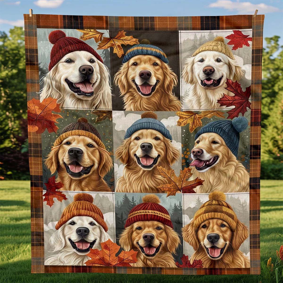 Autumn Golden Blanket - J073 - Premium Blanket