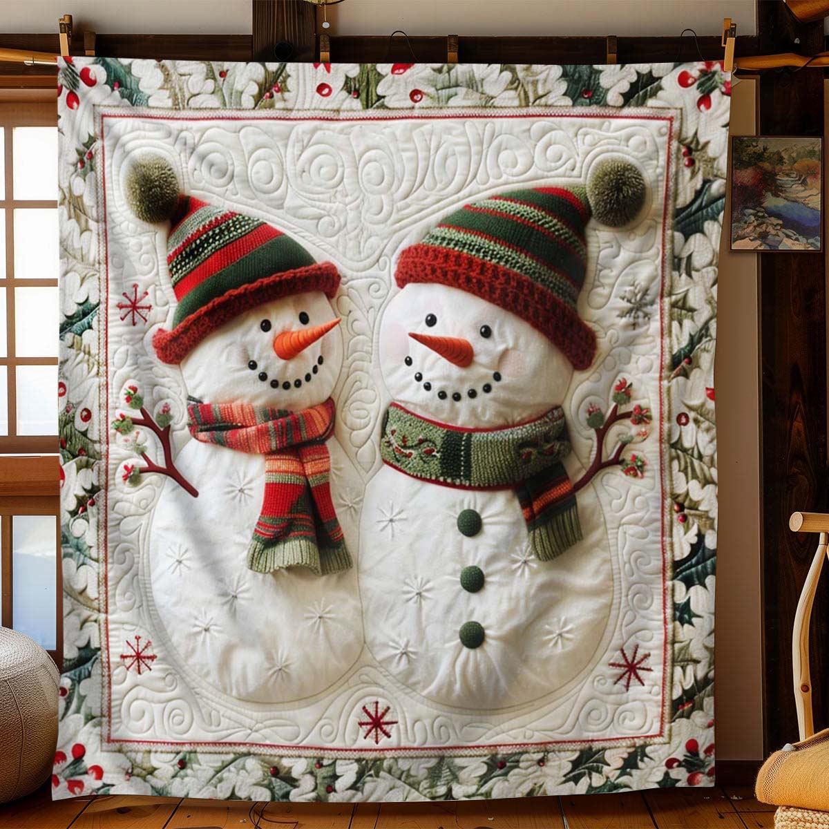 Christmas Snow Blanket - J086 - Premium Blanket