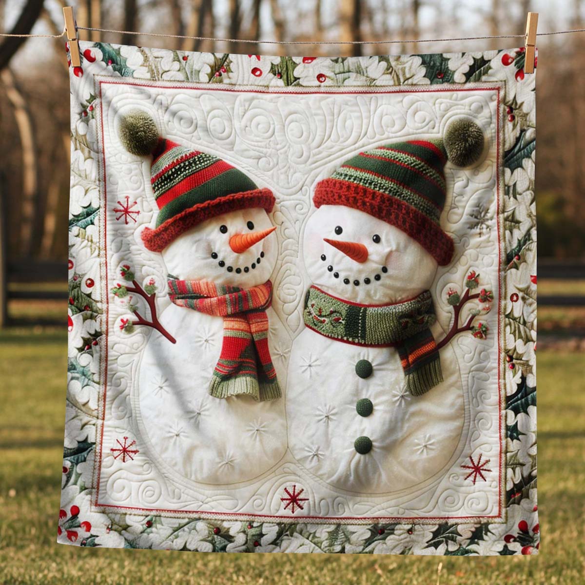 Christmas Snow Blanket - J086 - Premium Blanket