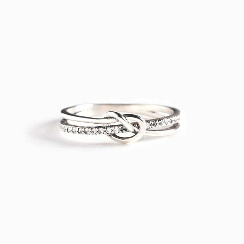 Mother & Daughter 👩👧 Bond Double Band Knot Ring💕-Jolura