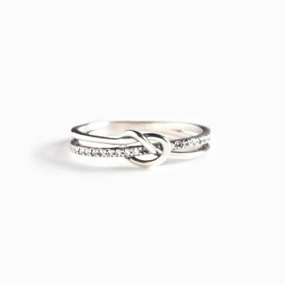 Mother & Daughter 👩👧 Bond Double Band Knot Ring💕-Jolura