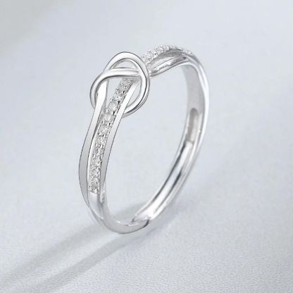 Mother & Daughter 👩👧 Bond Double Band Knot Ring💕-Jolura