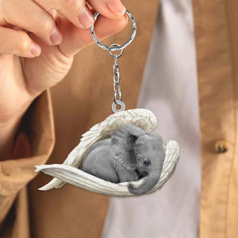 Sleeping Angel Acrylic Keychain Elephant SA192-Jolura