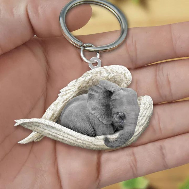 Sleeping Angel Acrylic Keychain Elephant SA192-Jolura