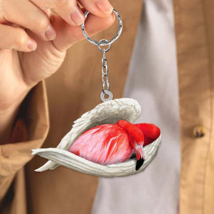 Sleeping Angel Acrylic Keychain Flamingo SA193-Jolura