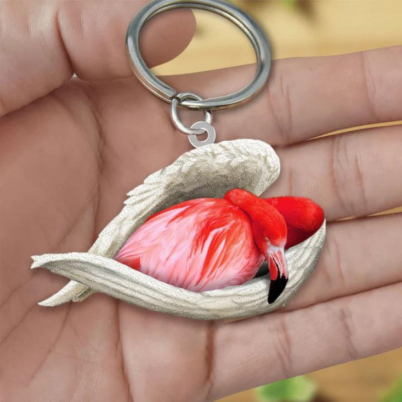 Sleeping Angel Acrylic Keychain Flamingo SA193-Jolura