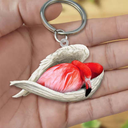 Sleeping Angel Acrylic Keychain Flamingo SA193-Jolura