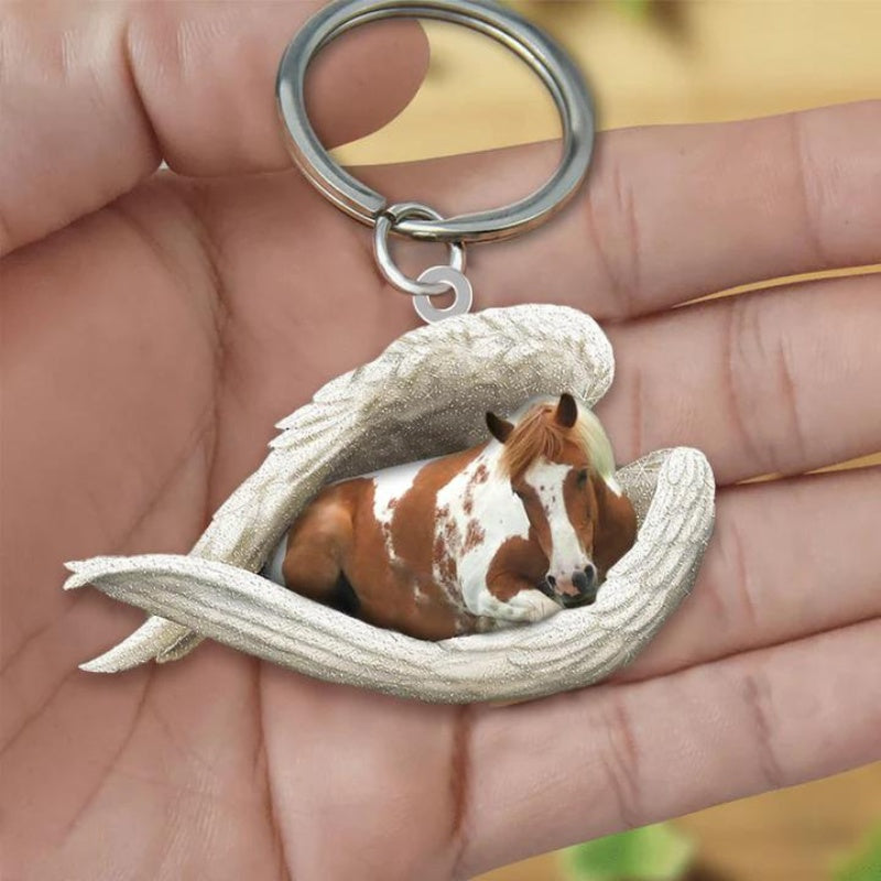 Sleeping Angel Acrylic Keychain Paint Horse SA196-Jolura