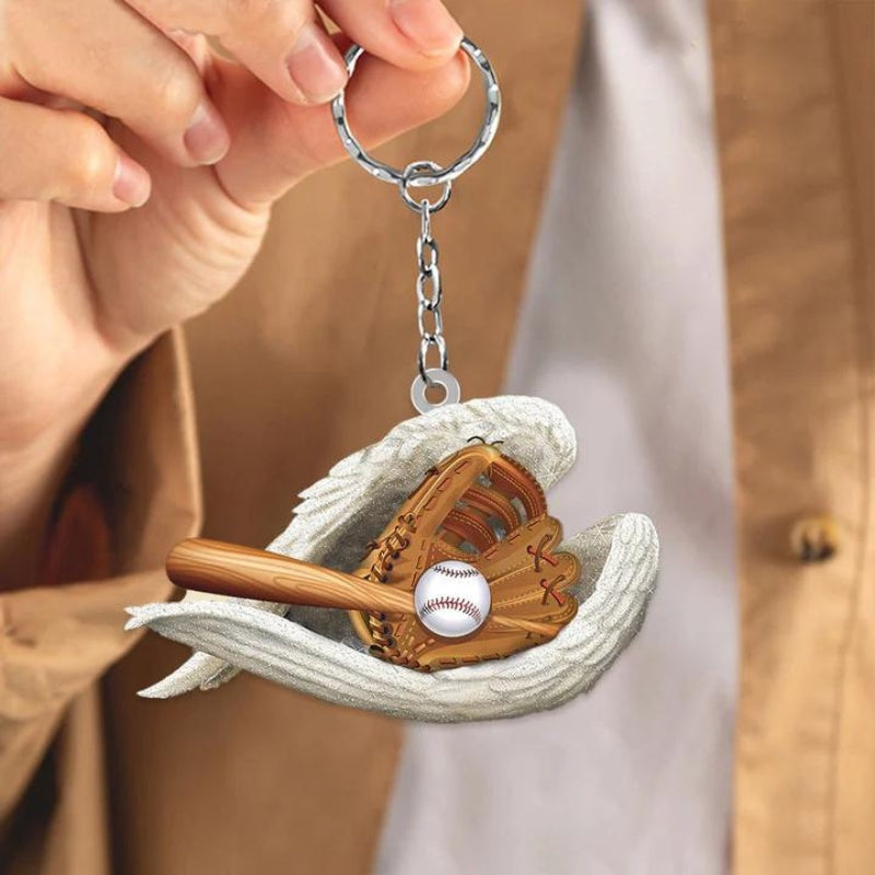 Sleeping Angel Acrylic Keychain Baseball SA199-Jolura
