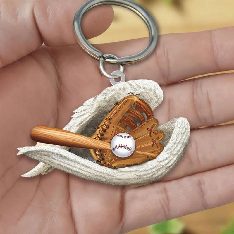 Sleeping Angel Acrylic Keychain Baseball SA199-Jolura