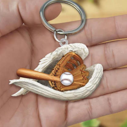 Sleeping Angel Acrylic Keychain Baseball SA199-Jolura