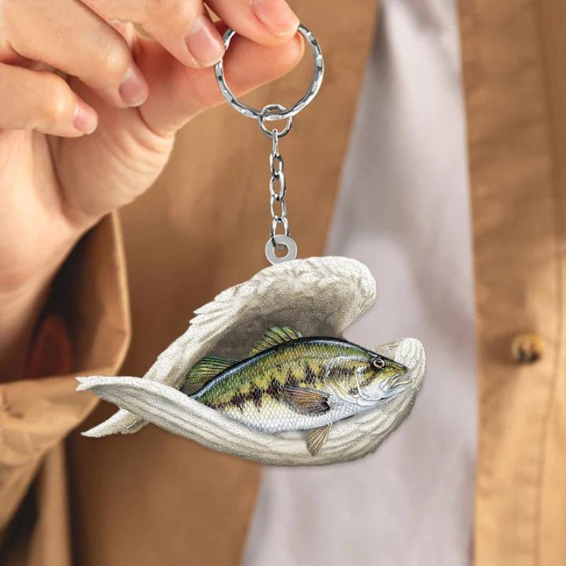 Sleeping Angel Acrylic Keychain Bass Fish SA200-Jolura