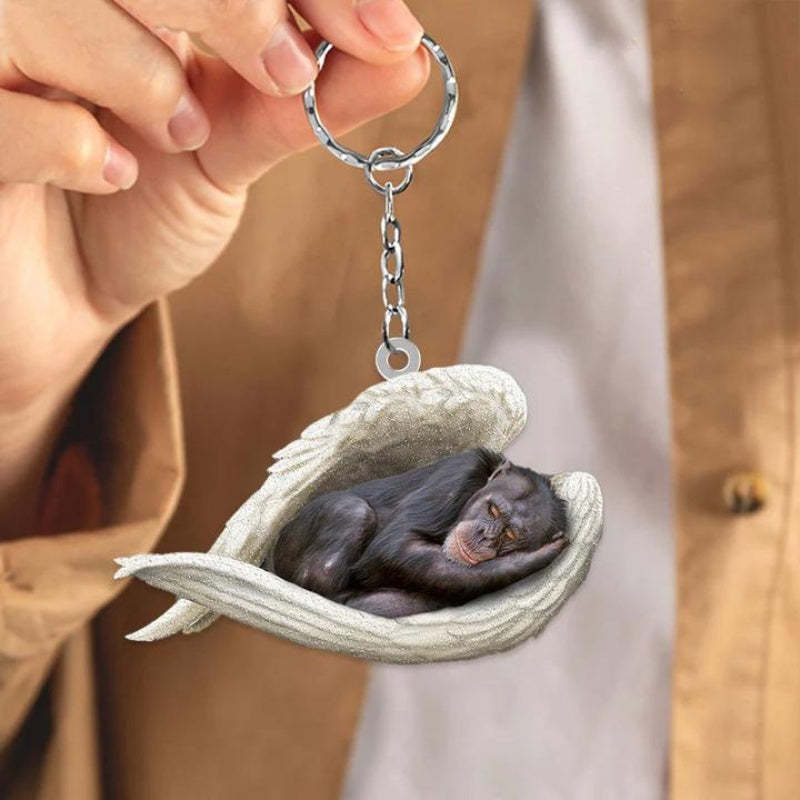 Sleeping Angel Acrylic Keychain Chimpanzee SA207-Jolura