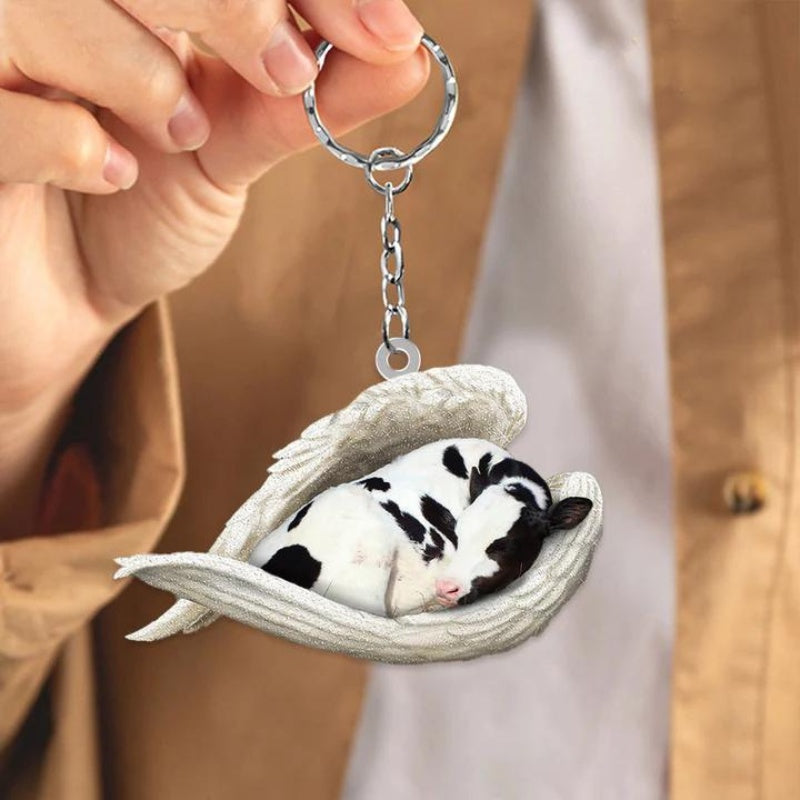 Sleeping Angel Acrylic Keychain Cow SA210-Jolura
