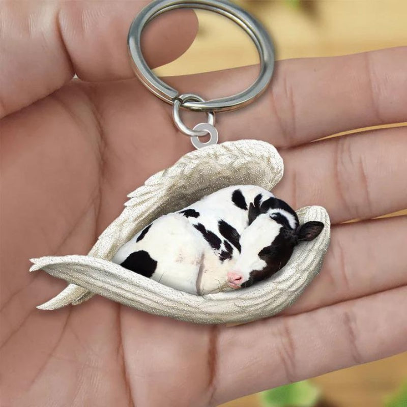 Sleeping Angel Acrylic Keychain Cow SA210-Jolura