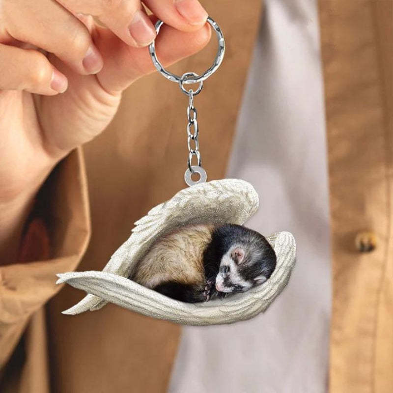 Sleeping Angel Acrylic Keychain Ferret SA213-Jolura
