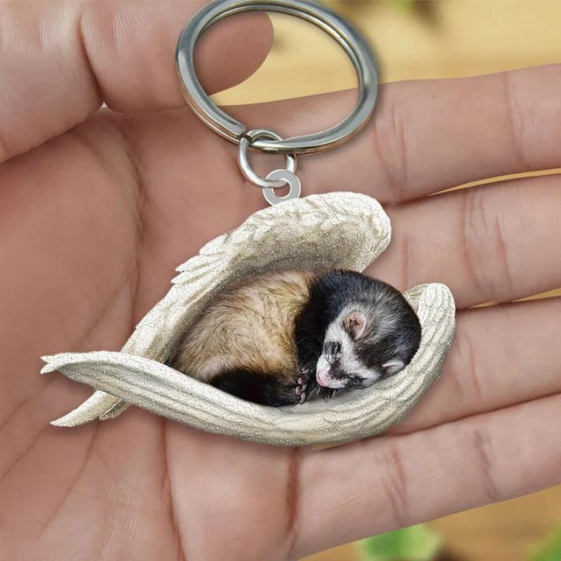 Sleeping Angel Acrylic Keychain Ferret SA213-Jolura