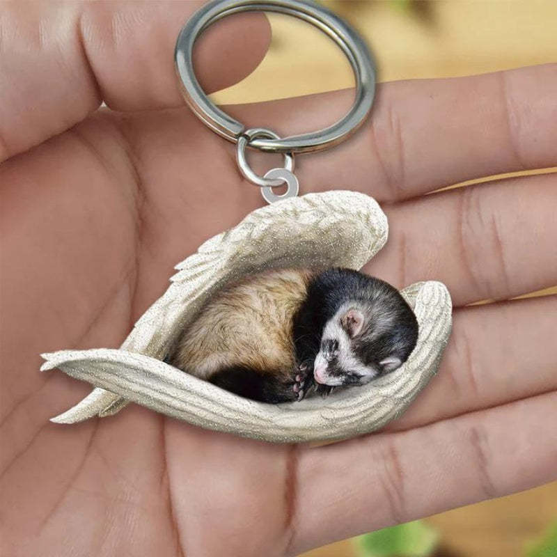 Sleeping Angel Acrylic Keychain Ferret SA213-Jolura
