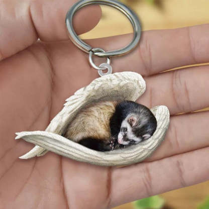 Sleeping Angel Acrylic Keychain Ferret SA213-Jolura