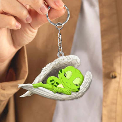 Sleeping Angel Acrylic Keychain Frog SA214-Jolura