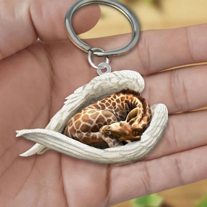 Sleeping Angel Acrylic Keychain Giraffe SA215-Jolura