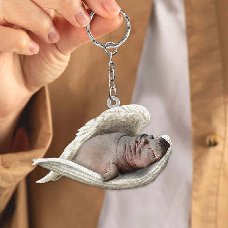 Sleeping Angel Acrylic Keychain Hippo SA222-Jolura