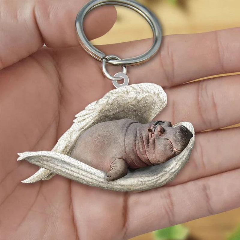 Sleeping Angel Acrylic Keychain Hippo SA222-Jolura