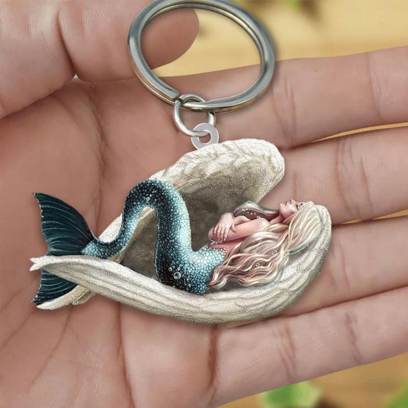 Sleeping Angel Acrylic Keychain Mermaid SA229-Jolura