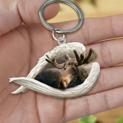 Sleeping Angel Acrylic Keychain Moose SA231-Jolura