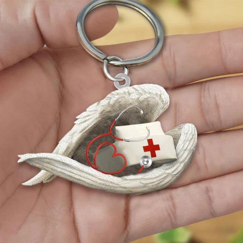 Sleeping Angel Acrylic Keychain Nurse SA232-Jolura