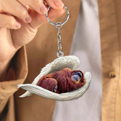 Sleeping Angel Acrylic Keychain Orangutan SA234-Jolura