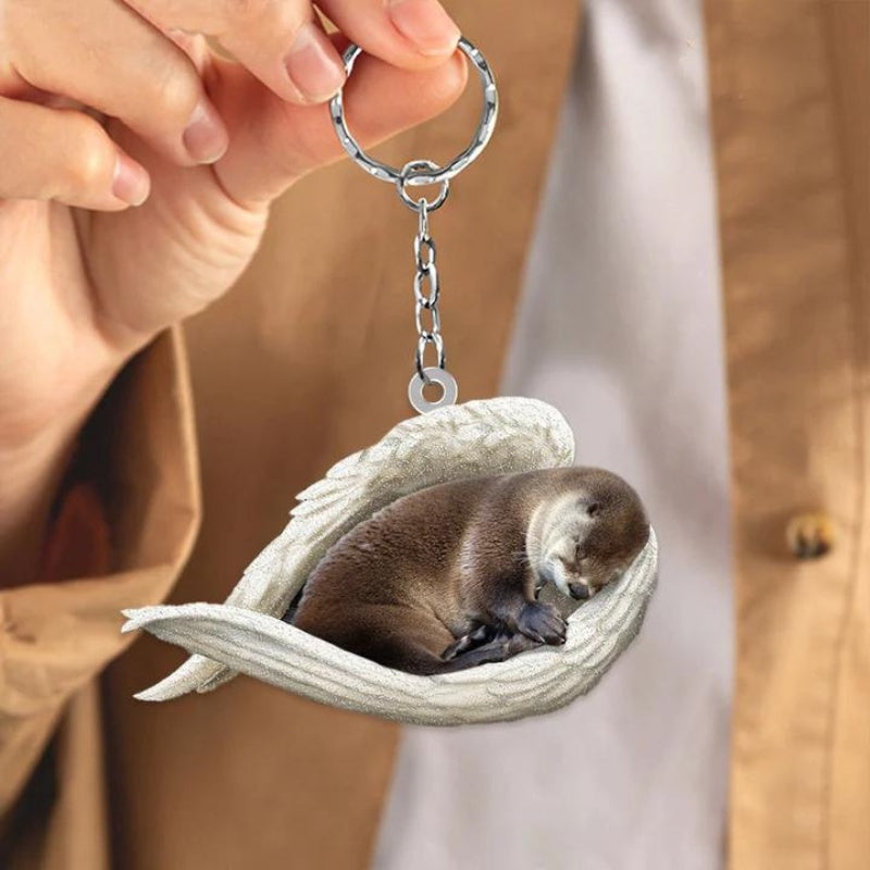 Sleeping Angel Acrylic Keychain Otter SA235-Jolura