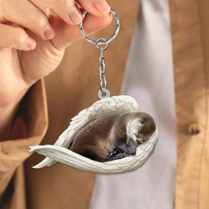 Sleeping Angel Acrylic Keychain Otter SA235-Jolura