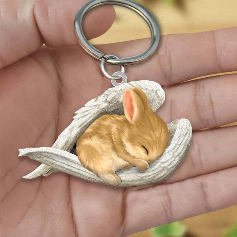Sleeping Angel Acrylic Keychain Rabbit SA244-Jolura