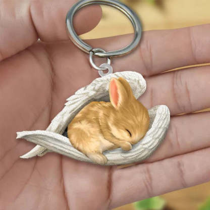 Sleeping Angel Acrylic Keychain Rabbit SA244-Jolura