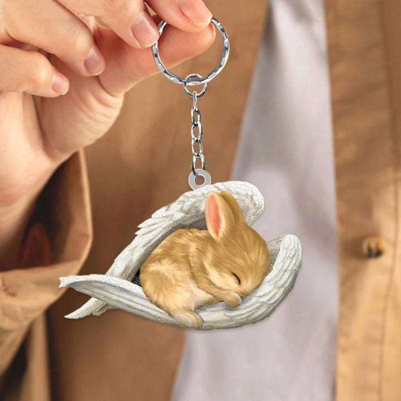 Sleeping Angel Acrylic Keychain Rabbit SA244-Jolura
