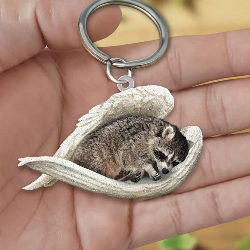 Sleeping Angel Acrylic Keychain Raccoon SA245-Jolura